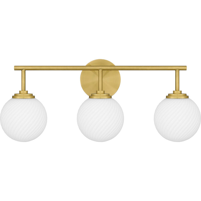 Myhouse Lighting Quoizel - ELO8624AB - Three Light Bath - Eloise - Aged Brass