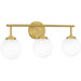 Myhouse Lighting Quoizel - ELO8624AB - Three Light Bath - Eloise - Aged Brass