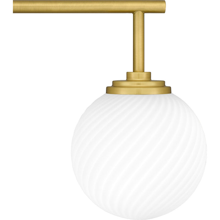 Myhouse Lighting Quoizel - ELO8624AB - Three Light Bath - Eloise - Aged Brass