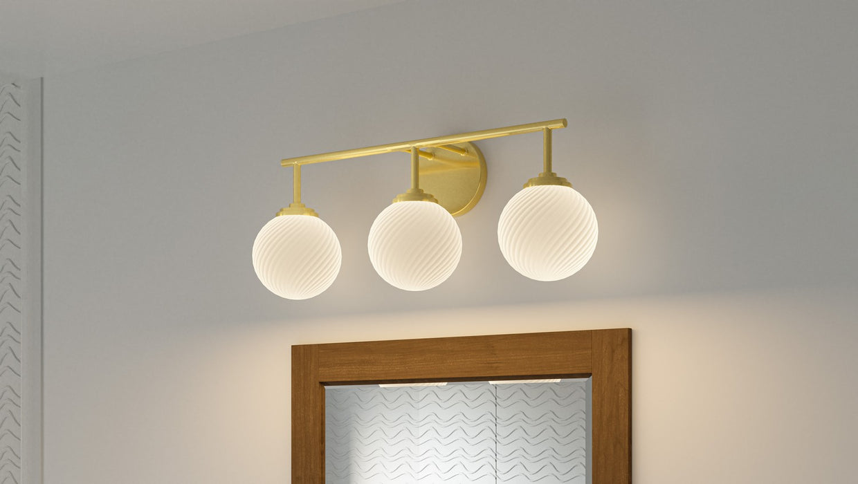 Myhouse Lighting Quoizel - ELO8624AB - Three Light Bath - Eloise - Aged Brass