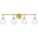 Myhouse Lighting Quoizel - ELO8633AB - Four Light Bath - Eloise - Aged Brass