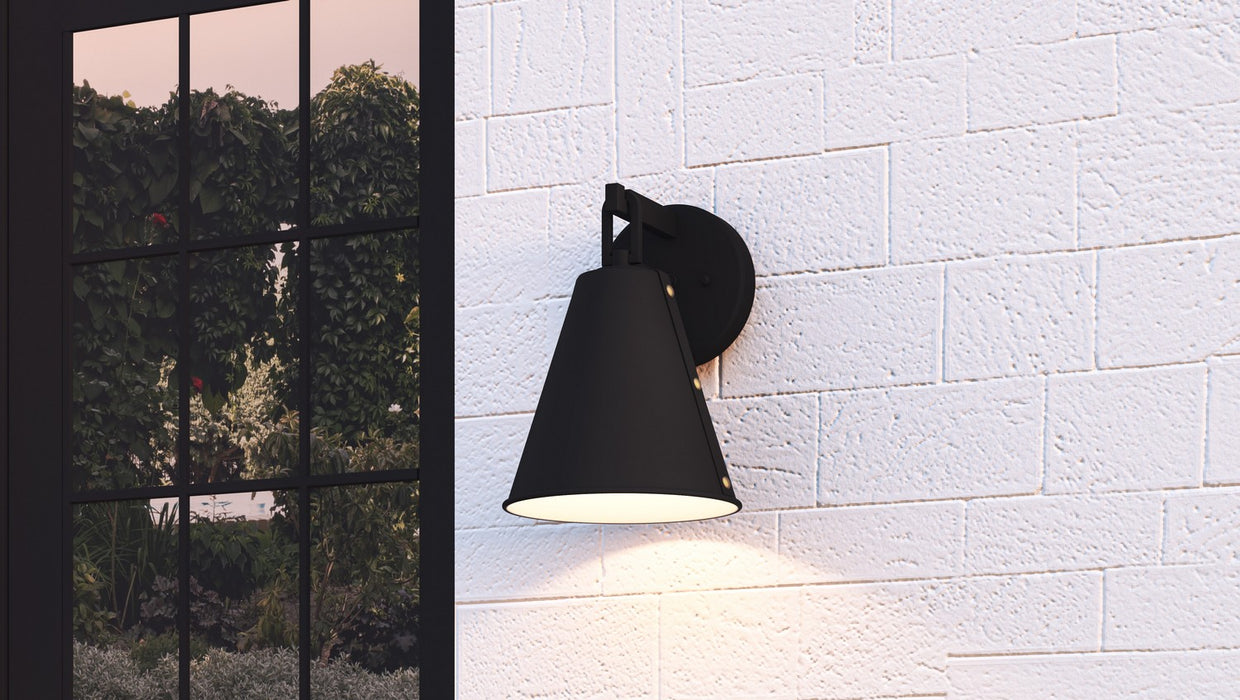 Myhouse Lighting Quoizel - HYD8408MBK - One Light Outdoor Wall Mount - Hyde - Matte Black