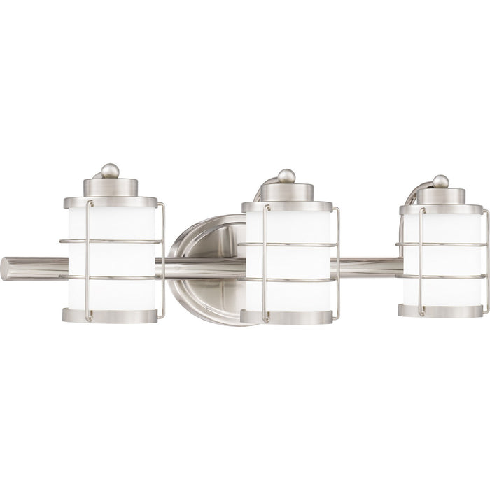 Myhouse Lighting Quoizel - HZT8623BN - Three Light Bath - Hazlett - Brushed Nickel