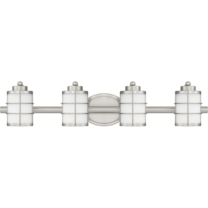 Myhouse Lighting Quoizel - HZT8631BN - Four Light Bath - Hazlett - Brushed Nickel