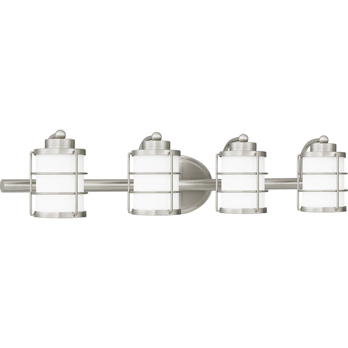 Myhouse Lighting Quoizel - HZT8631BN - Four Light Bath - Hazlett - Brushed Nickel