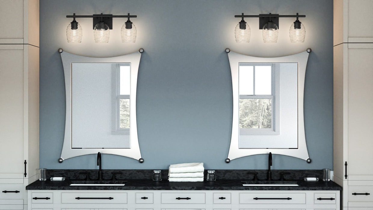 Myhouse Lighting Quoizel - LCY8622MBK - Three Light Bath - Lucy - Matte Black