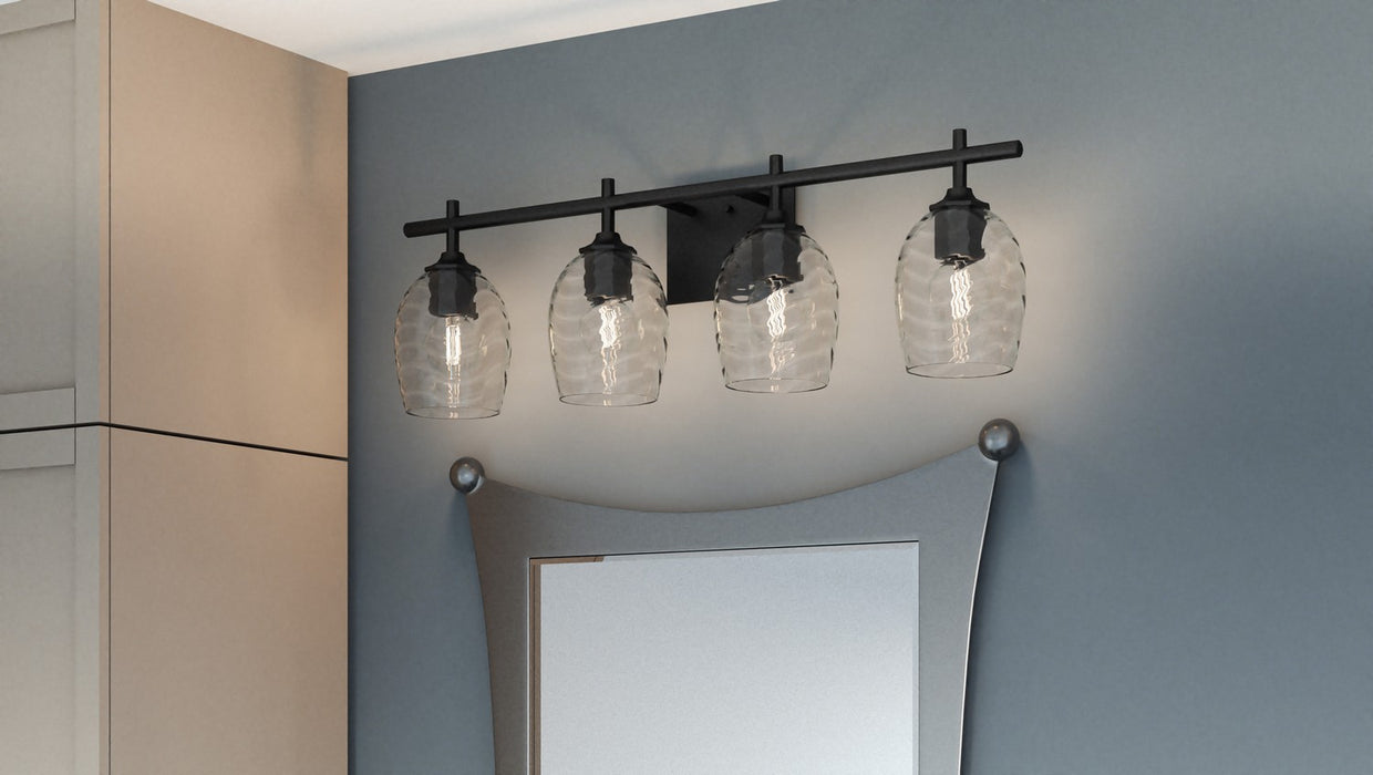 Myhouse Lighting Quoizel - LCY8629MBK - Four Light Bath - Lucy - Matte Black