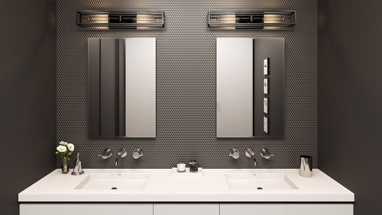 Myhouse Lighting Quoizel - LGN8624MBK - Two Light Bath - Leighton - Matte Black