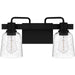 Myhouse Lighting Quoizel - LYD8616MBK - Two Light Bath - Lydia - Matte Black