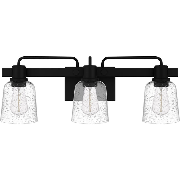 Myhouse Lighting Quoizel - LYD8624MBK - Three Light Bath - Lydia - Matte Black