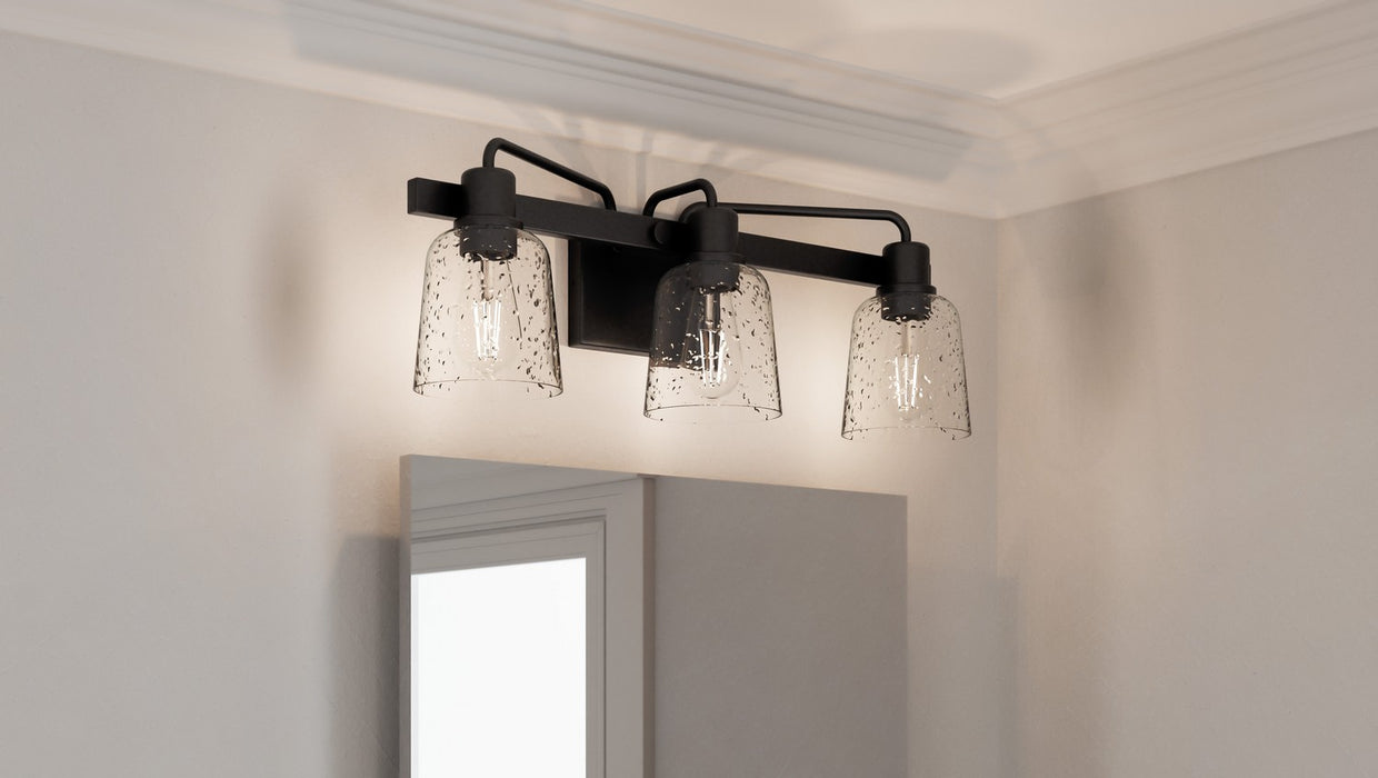 Myhouse Lighting Quoizel - LYD8624MBK - Three Light Bath - Lydia - Matte Black