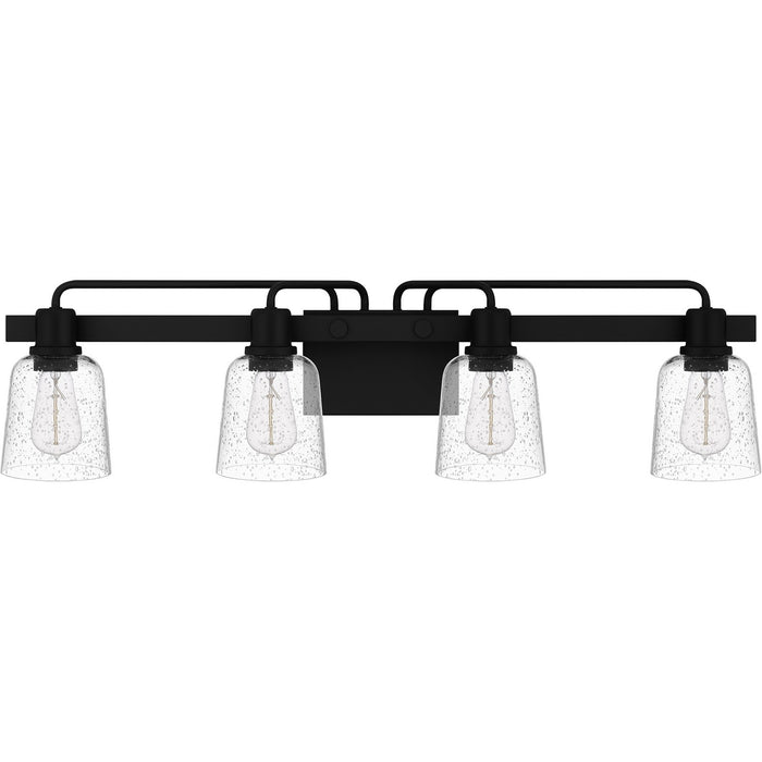 Myhouse Lighting Quoizel - LYD8634MBK - Four Light Bath - Lydia - Matte Black