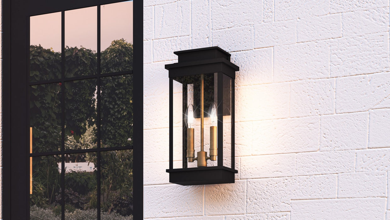 Myhouse Lighting Quoizel - NOE8407MBK - Two Light Outdoor Wall Mount - Noelle - Matte Black