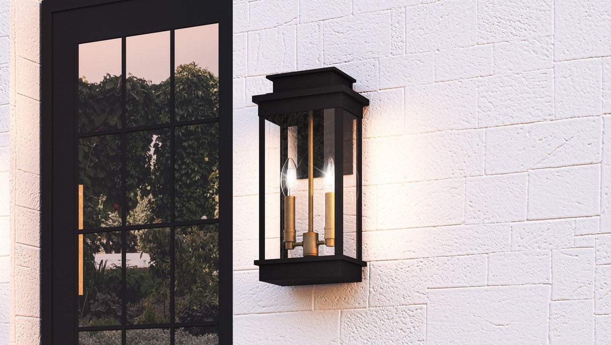 Myhouse Lighting Quoizel - NOE8409MBK - Two Light Outdoor Wall Mount - Noelle - Matte Black