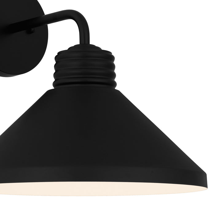 Myhouse Lighting Quoizel - REN8414MBK - One Light Outdoor Wall Mount - Rencher - Matte Black