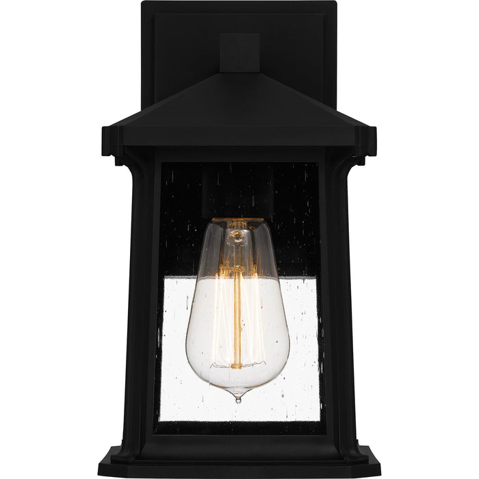 Myhouse Lighting Quoizel - SAT8406MBK - One Light Outdoor Wall Mount - Satterfield - Matte Black