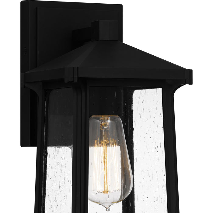 Myhouse Lighting Quoizel - SAT8406MBK - One Light Outdoor Wall Mount - Satterfield - Matte Black