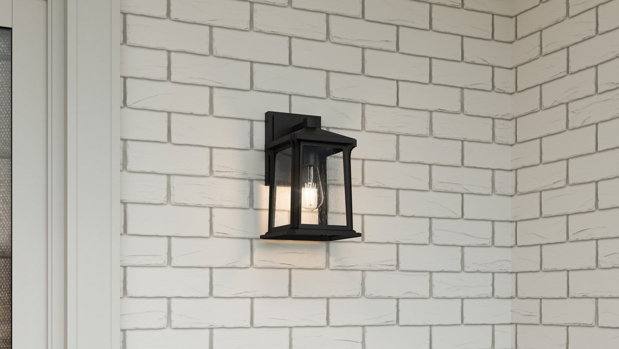 Myhouse Lighting Quoizel - SAT8406MBK - One Light Outdoor Wall Mount - Satterfield - Matte Black