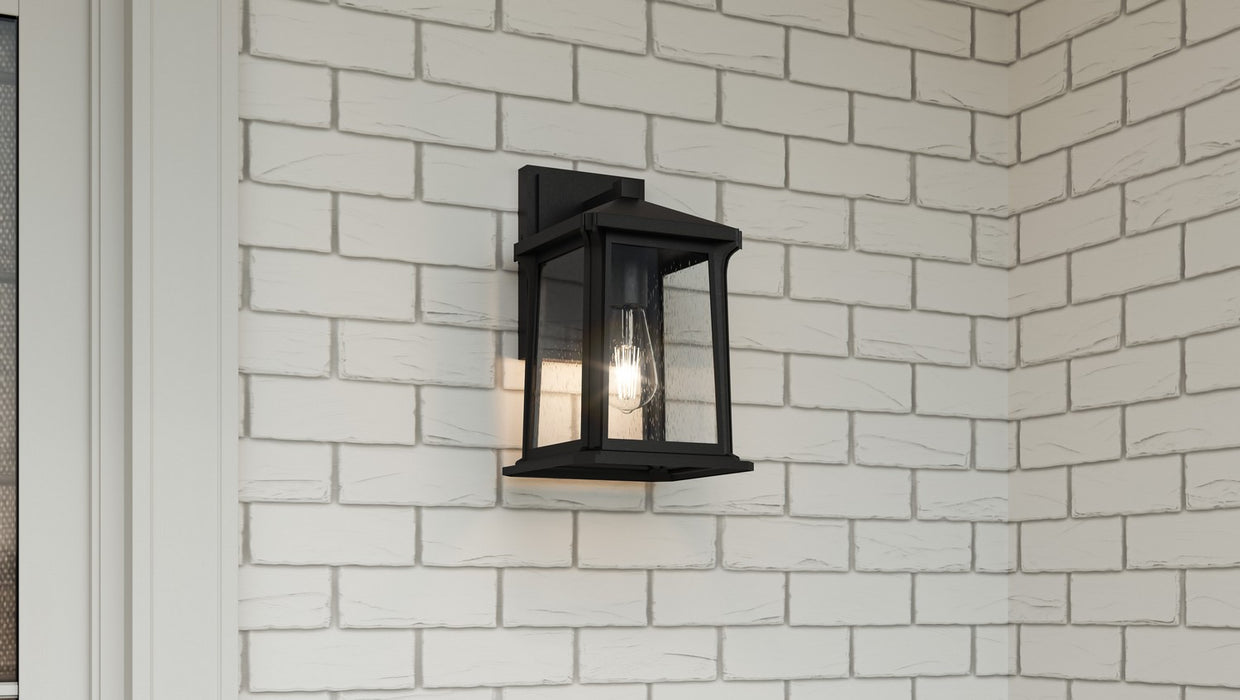 Myhouse Lighting Quoizel - SAT8407MBK - One Light Outdoor Wall Mount - Satterfield - Matte Black