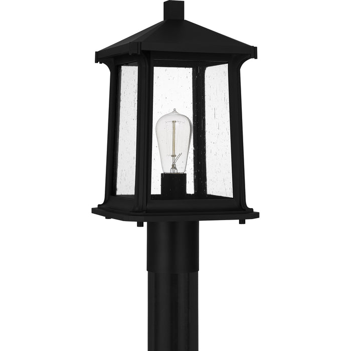 Myhouse Lighting Quoizel - SAT9009MBK - One Light Outdoor Post Mount - Satterfield - Matte Black