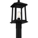 Myhouse Lighting Quoizel - SAT9009MBK - One Light Outdoor Post Mount - Satterfield - Matte Black