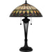 Myhouse Lighting Quoizel - TF16143MBK - Two Light Table Lamp - Tiffany - Matte Black