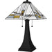 Myhouse Lighting Quoizel - TF16146MBK - Two Light Table Lamp - Tiffany - Matte Black