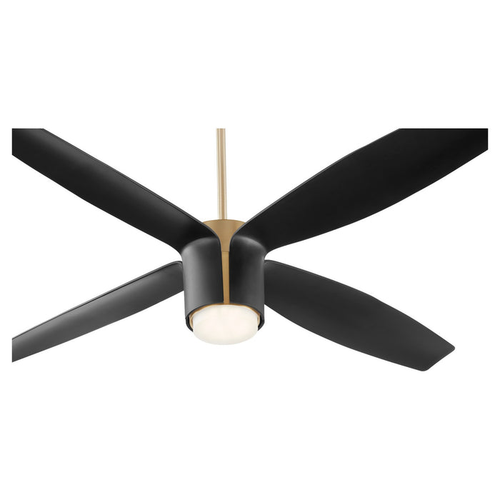 Myhouse Lighting Oxygen - 3-116-4015 - 60"Ceiling Fan - Samaran - Aged Brass W/ Black Blades