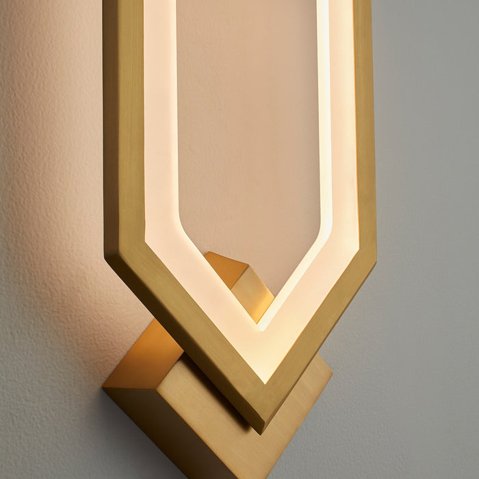 Myhouse Lighting Oxygen - 3-59-40 - LED Wall Sconce - Aegis - Aged Brass