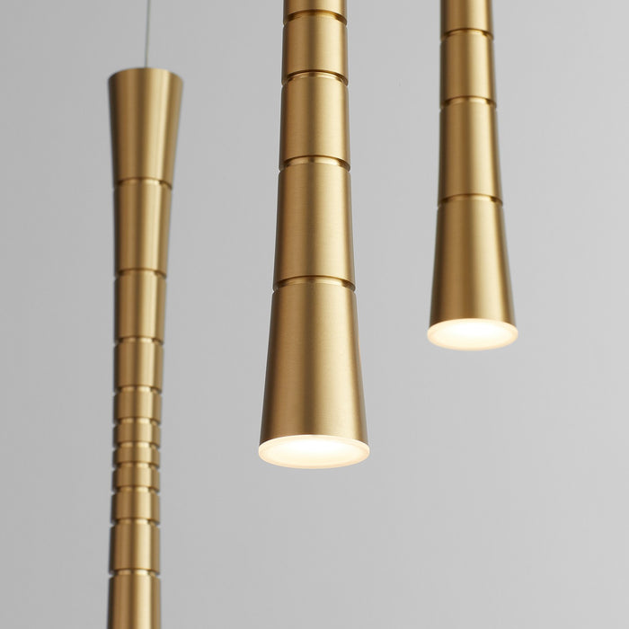 Myhouse Lighting Oxygen - 3-6005-40 - LED Pendant - Sabre - Aged Brass