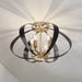 Myhouse Lighting Kichler - 52588CPZ - Four Light Flush Mount - Cecil - Champagne Bronze