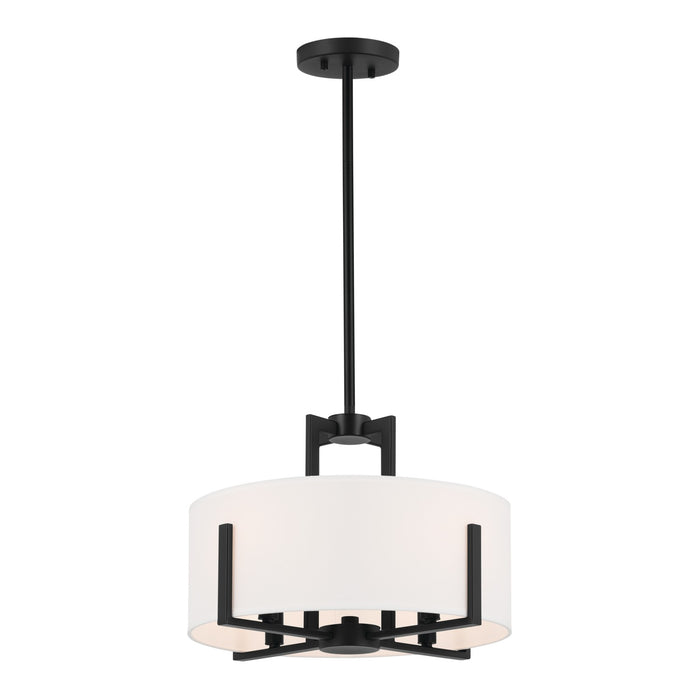 Myhouse Lighting Kichler - 52591BK - Four Light Semi Flush Mount - Malen - Black