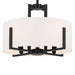 Myhouse Lighting Kichler - 52591BK - Four Light Semi Flush Mount - Malen - Black