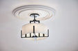 Myhouse Lighting Kichler - 52591BK - Four Light Semi Flush Mount - Malen - Black