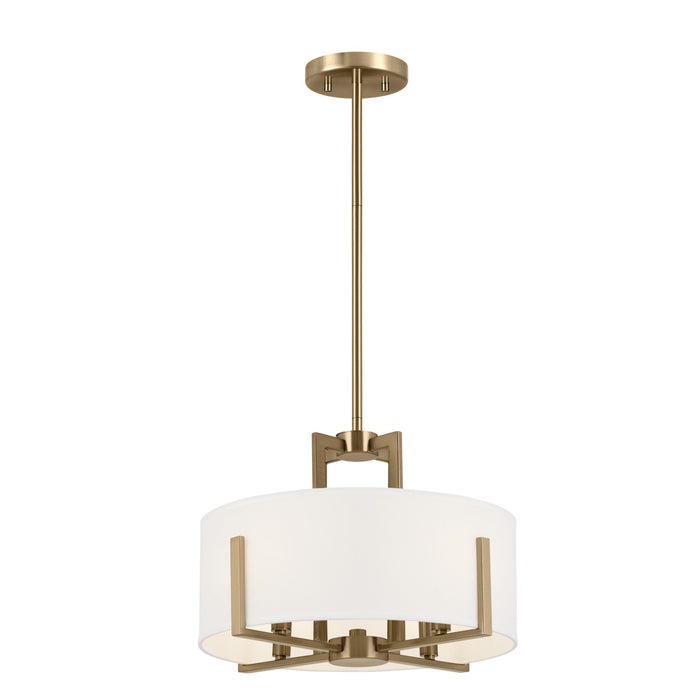 Myhouse Lighting Kichler - 52591CPZ - Four Light Semi Flush Mount - Malen - Champagne Bronze