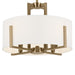 Myhouse Lighting Kichler - 52591CPZ - Four Light Semi Flush Mount - Malen - Champagne Bronze