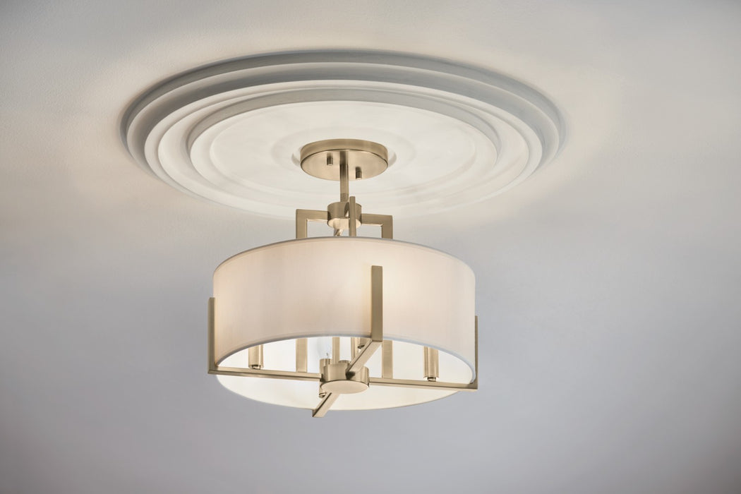 Myhouse Lighting Kichler - 52591CPZ - Four Light Semi Flush Mount - Malen - Champagne Bronze