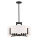 Myhouse Lighting Kichler - 52592BK - Eight Light Semi Flush Mount - Malen - Black