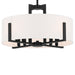 Myhouse Lighting Kichler - 52592BK - Eight Light Semi Flush Mount - Malen - Black