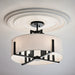 Myhouse Lighting Kichler - 52592BK - Eight Light Semi Flush Mount - Malen - Black