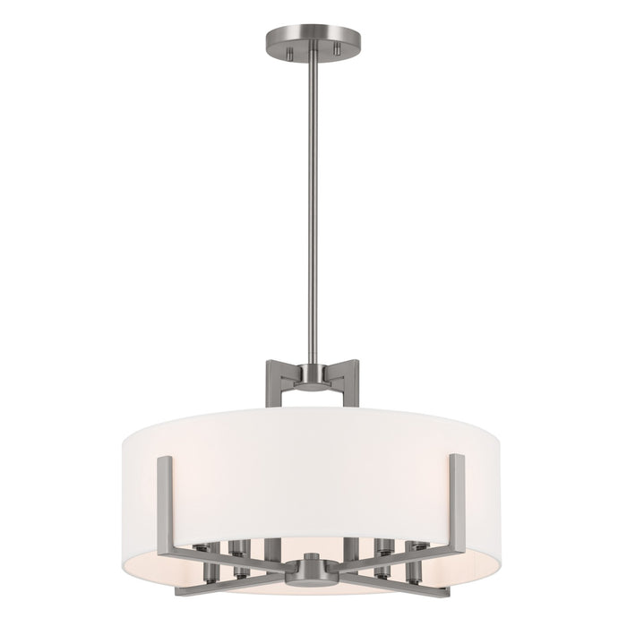 Myhouse Lighting Kichler - 52592CLP - Eight Light Semi Flush Mount - Malen - Classic Pewter