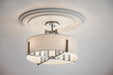 Myhouse Lighting Kichler - 52592CLP - Eight Light Semi Flush Mount - Malen - Classic Pewter