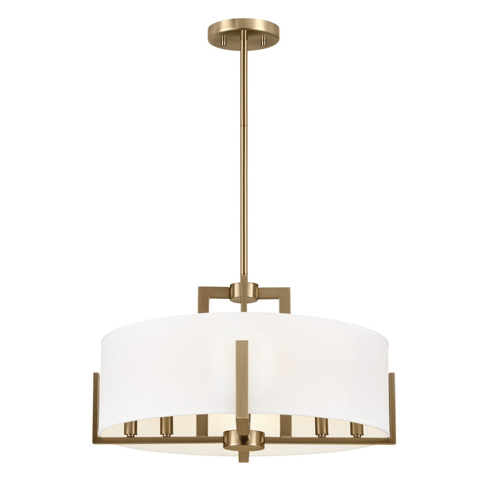 Myhouse Lighting Kichler - 52592CPZ - Eight Light Semi Flush Mount - Malen - Champagne Bronze