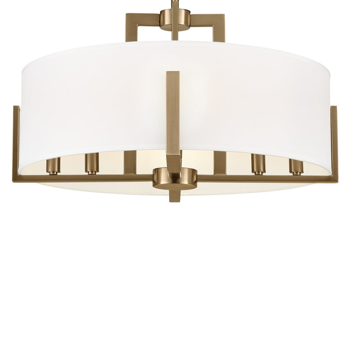 Myhouse Lighting Kichler - 52592CPZ - Eight Light Semi Flush Mount - Malen - Champagne Bronze