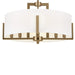 Myhouse Lighting Kichler - 52592CPZ - Eight Light Semi Flush Mount - Malen - Champagne Bronze