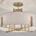 Myhouse Lighting Kichler - 52592CPZ - Eight Light Semi Flush Mount - Malen - Champagne Bronze