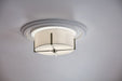 Myhouse Lighting Kichler - 52593CLP - Two Light Flush Mount - Malen - Classic Pewter