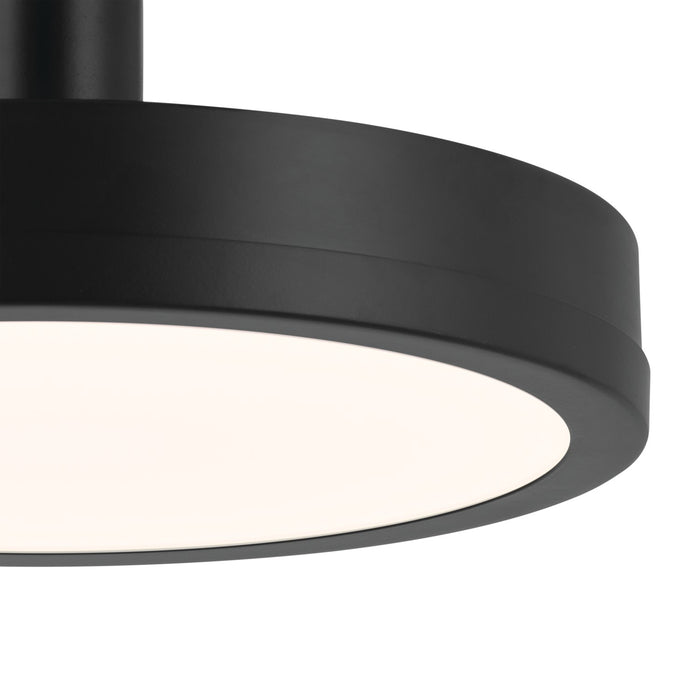 Myhouse Lighting Kichler - 52589BK - LED Semi Flush Mount - Riu - Black