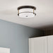 Myhouse Lighting Kichler - 52595BKCPZ - Two Light Flush Mount - Brit - Black