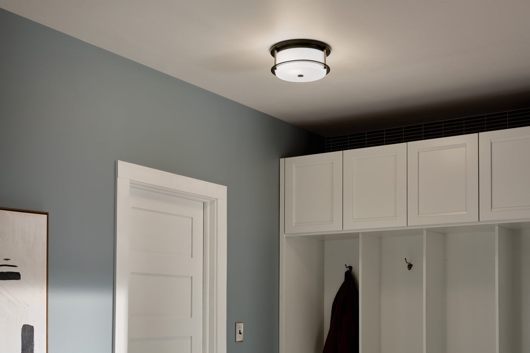 Myhouse Lighting Kichler - 52595BKCPZ - Two Light Flush Mount - Brit - Black